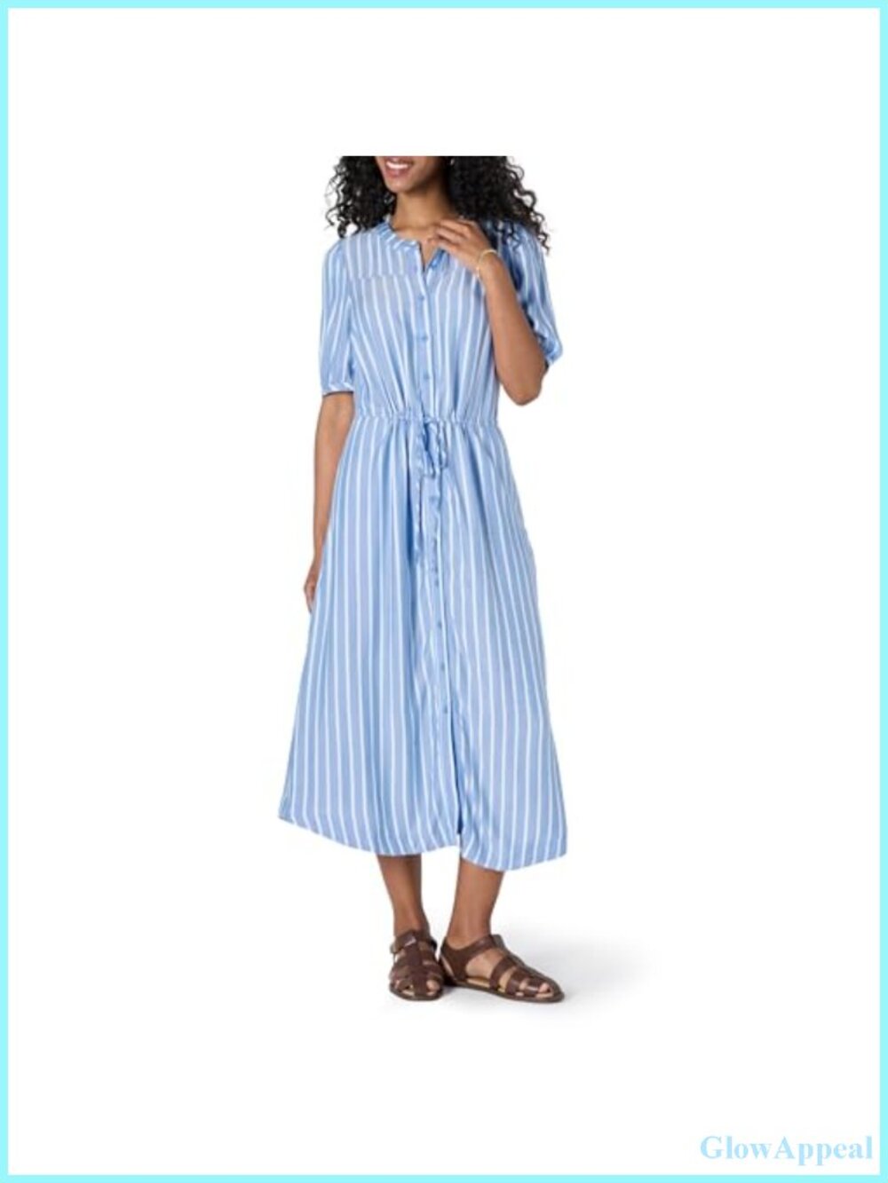 Viscose Floral Midi A-Line Dress with Pockets